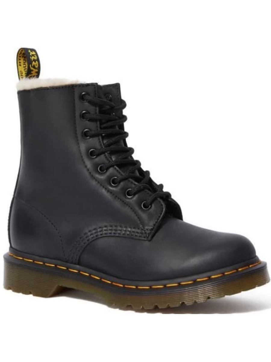 DR.MARTENS 1460 SERENA ЧЕРНЫЕ С МЕХОМ