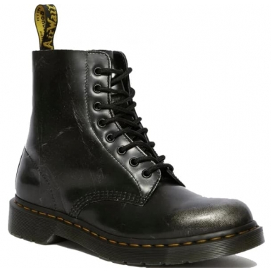 Dr.Martens 1460 Pascal Metallic Silver Italian Brush Off