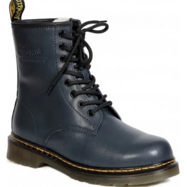 Dr.Martens 1460 Dark Blue Smooth Fleece с мехом