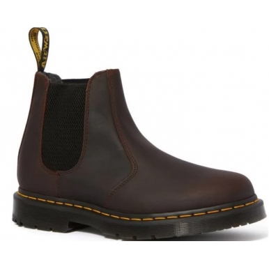 Dr.Martens Chelsea Leonore Коричневые с мехом