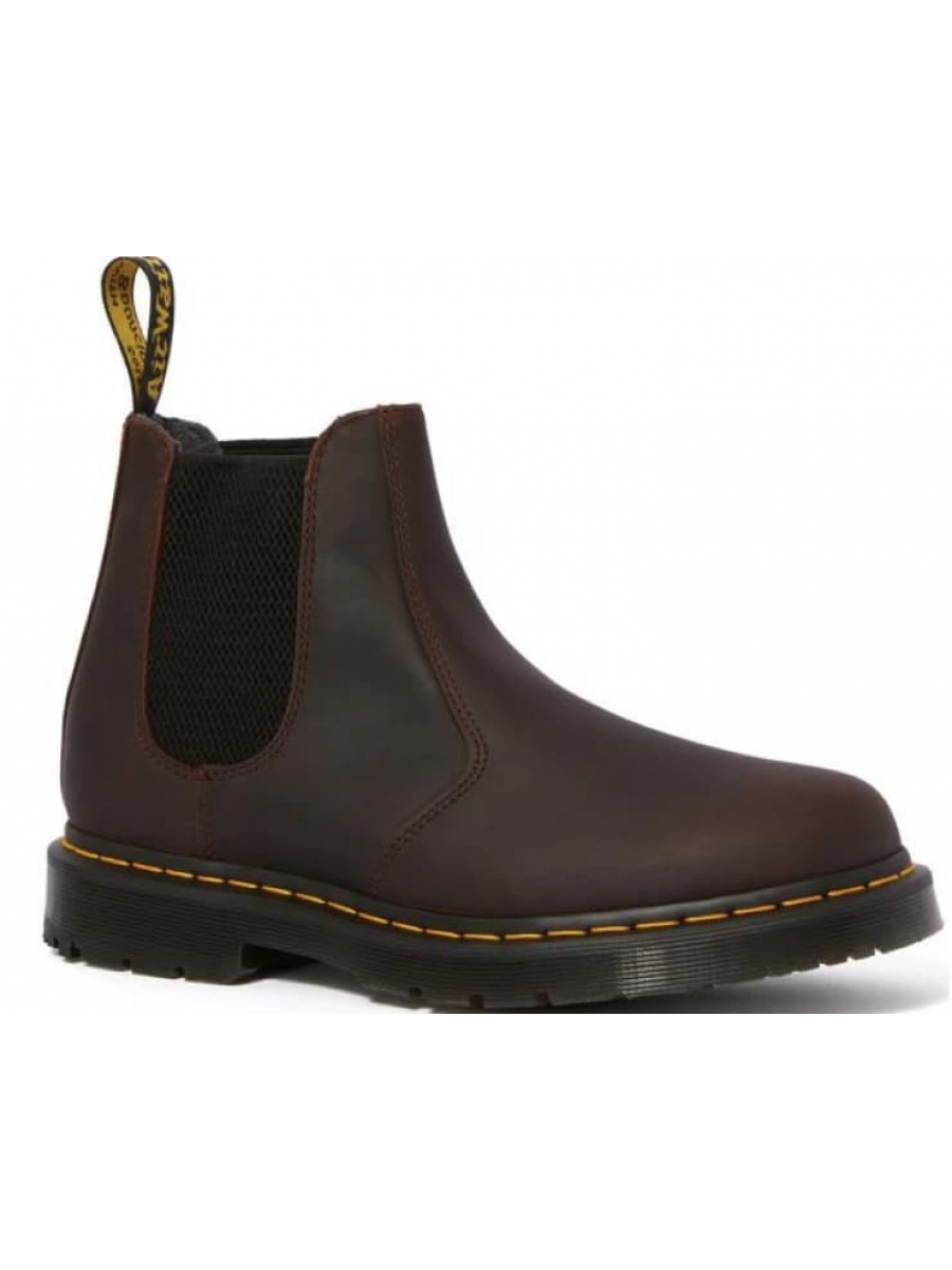 Dr.Martens Chelsea Leonore Коричневые с мехом