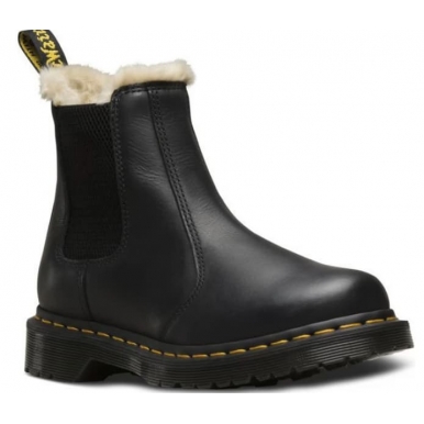 Dr.Martens Chelsea Leonore Черные с мехом